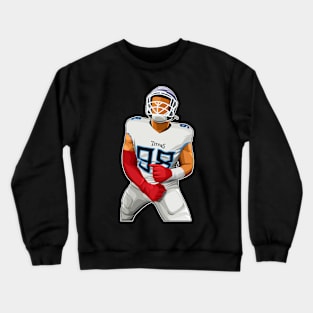 Jeffery Simmons #88 Screaming Out Crewneck Sweatshirt